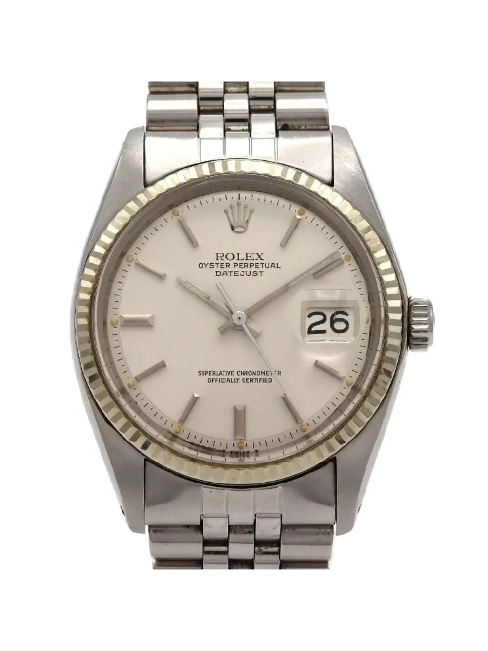Rolex Datejust Stainless Steel White Gold Automatic